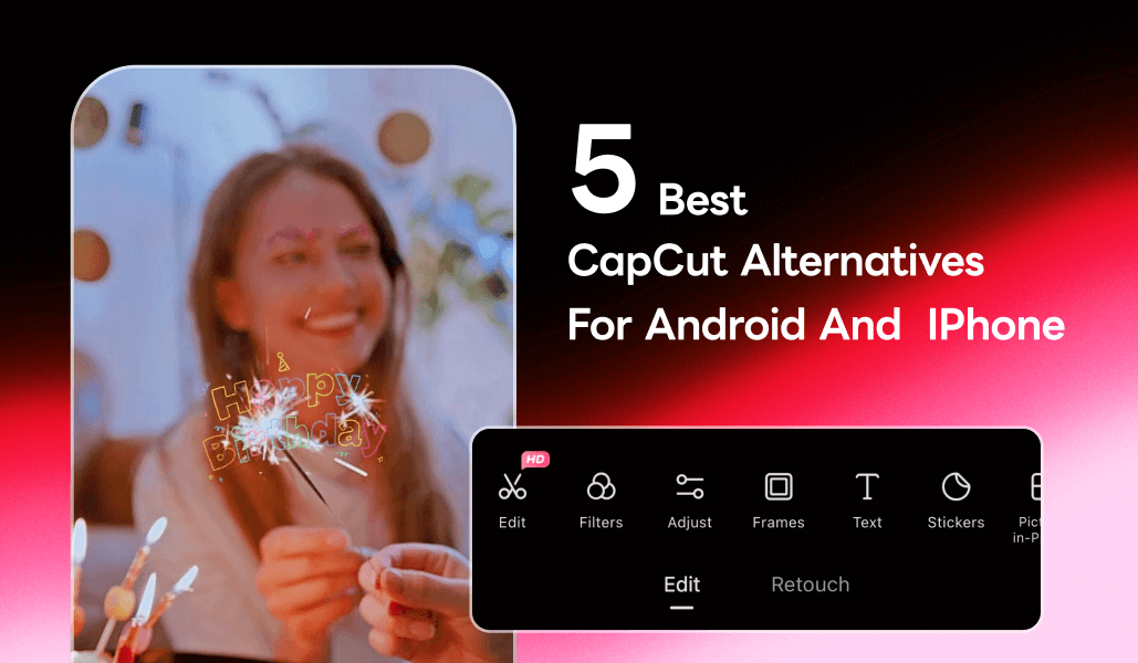 The Best 5 CapCut Alternatives for Android and iPhone